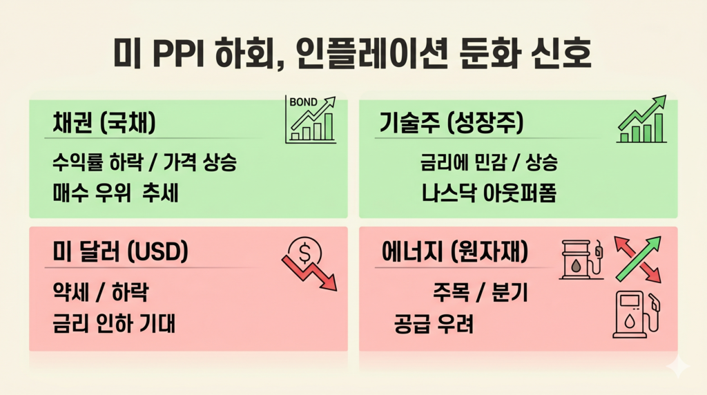 PPI 인플레 전망 시장 반응