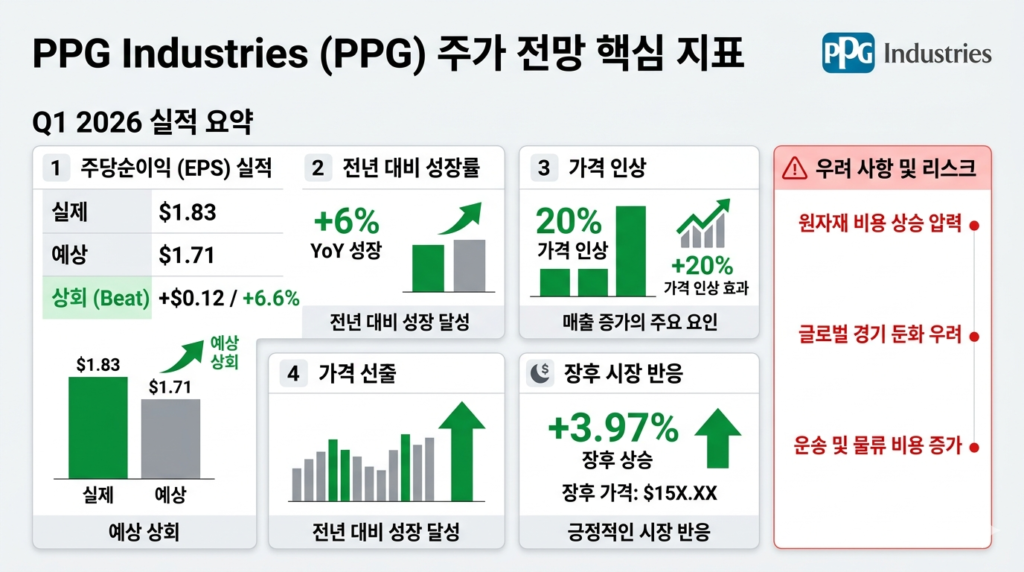 PPG 주가 전망